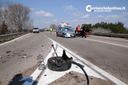 Schianto frontale sulla 274, cinque feriti: grave una disabile - Corriere Salentino