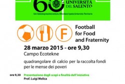 "Football for Food and Fraternity", un quadrangolare di calcio per la raccolta fondi per le mense dei poveri - Corriere Salentino