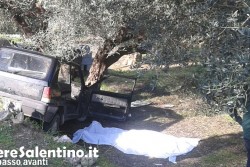 Fuori strada con l’auto, si schianta contro un albero d'ulivo e muore - Corriere Salentino