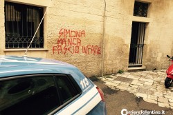 "Fascio infame", nuove intimidazioni sui muri della casa di Simona Manca - Corriere Salentino