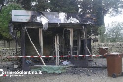 Raid incendiario contro chiosco di fiori, sequestrata una bottiglia con residui di benzina: ingenti i danni - Corriere Salentino