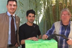 Sciame d'api salvato con un macchinario artigianale costruito con materiali riciclati - Corriere Salentino