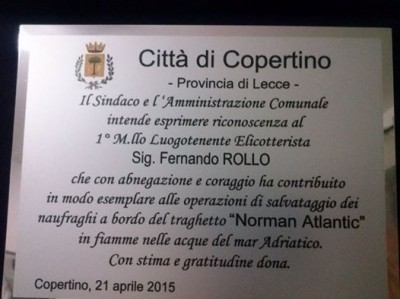 targa comune di copertino