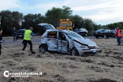 Tremendo impatto tra Punto e Suv all'ingresso di Soleto, 66enne in Rianimazione - Corriere Salentino