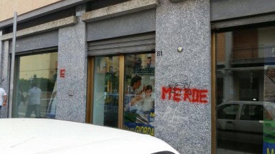 atto vandalico salvini