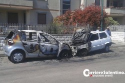 Doppio incendio a Maglie e Veglie nella notte, brucia anche l'auto di un poliziotto - Corriere Salentino