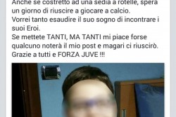 Il sogno del piccolo Jacopo: “Aiutatemi ad incontrare la mia squadra del cuore, la Juventus” - Corriere Salentino