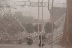 Maltempo: disagi nel Salento, vento abbatte luminarie a San Donato - Corriere Salentino