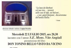 “Don Tonino Bello visto da vicino” di Vito Angiuli, nell’incantevole palazzo di Liborio Romano a Patù - Corriere Salentino