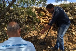 Ai piedi del muretto a secco, tre fucili perfettamente funzionanti: misterioso rivenimento - Corriere Salentino