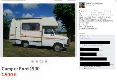 camper ugo annuncio