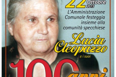 Specchia festeggia la centenaria Nonna Lucia - Corriere Salentino