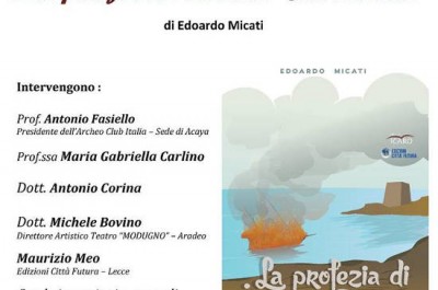 ‘Acaya nei libri". Edoardo Micati presenta il suo libro "La profezia di Ibn Al Farrà" - Corriere Salentino