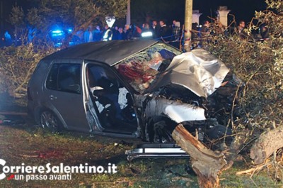 Schianto contro un ulivo: muore 16enne, feriti cinque amici  - Corriere Salentino