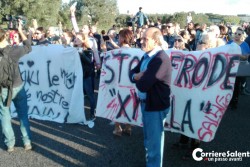 Xylella: manifestanti bloccano superstrada Brindisi-Lecce - Corriere Salentino