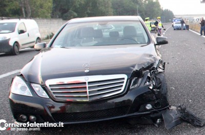 Maxi incidente, sei auto coinvolte ed un ferito grave alle porte di Lecce - Corriere Salentino