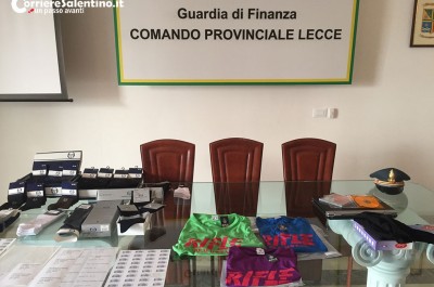 Smantellata la "filiera del falso" made in Salento: sequestrati oltre un milione di articoli, dieci denunce - Corriere Salentino