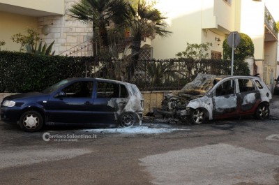 Fiamme nella notte: brucia l'auto di un giovane calciatore del Gallipoli - Corriere Salentino