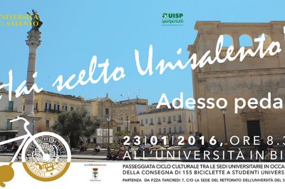 “Hai scelto Unisalento? Adesso pedala!”, 155 biciclette gratuite ai neoiscritti all’Università del Salento - Corriere Salentino