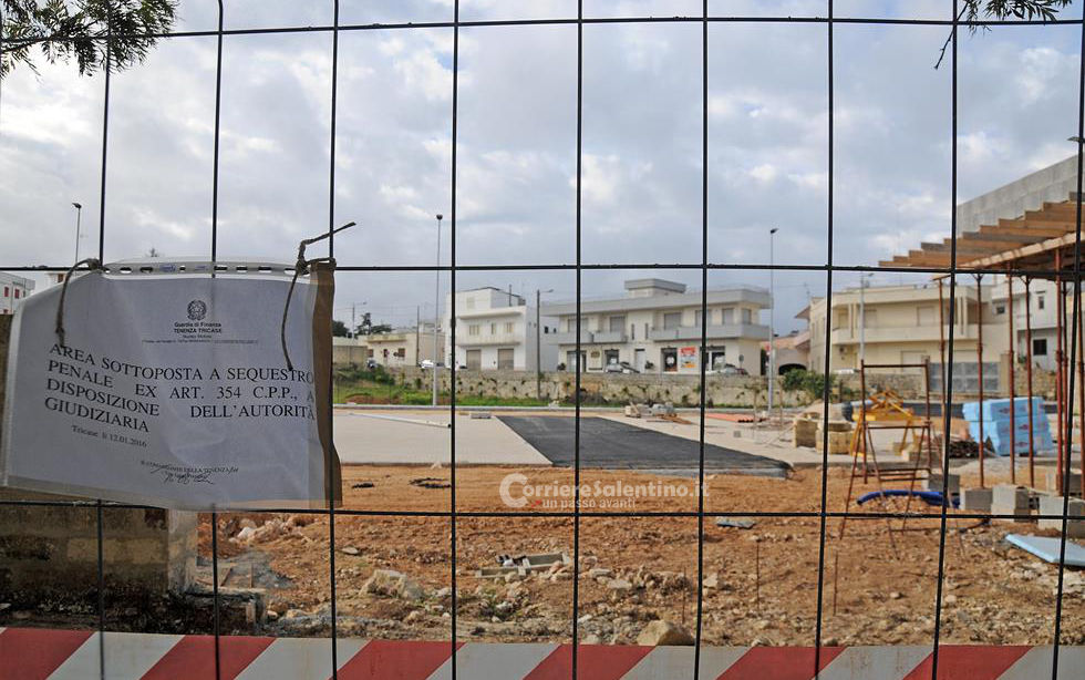 Abusivismo edilizio, scattano i sigilli al cantiere dell’ospedale di Tricase