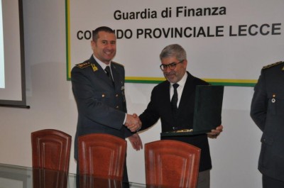 Maruccia in visita al Comando Provinciale della Guardia di Finanza di Lecce - Corriere Salentino