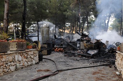 Alle fiamme chiosco-bar, attentato nel parco di Santa Maria di Leuca - Corriere Salentino
