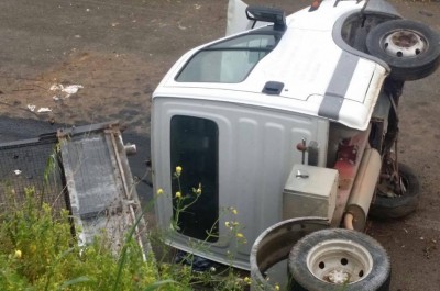 Furgone si ribalta in tangenziale, due feriti in ospedale - Corriere Salentino