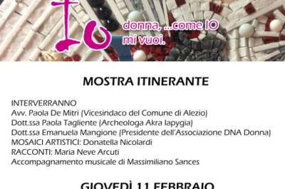 "Io donna…come IO mi vuoi", personale di mosaico di Donatella Nicolardi - Corriere Salentino