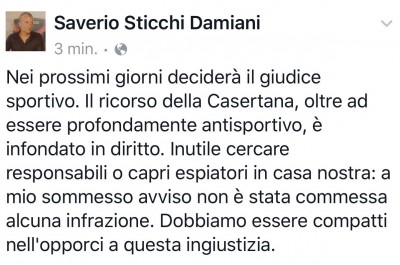 Sticchi Damiani ai tifosi: "State tranquilli, il ricorso della Casertana è privo di fondamento" - Corriere Salentino
