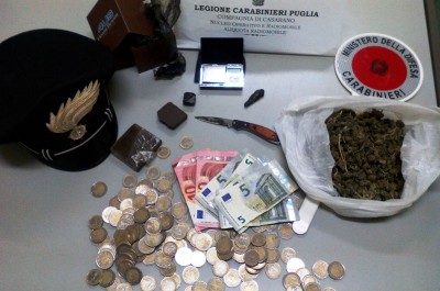 Droga nelle tasche, in cantina hashish e marijuana: arrestato 19enne - Corriere Salentino