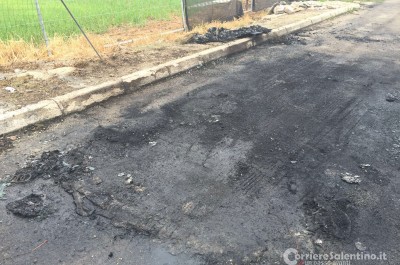 Attentato a Nardò, distrutta l'auto del presidente di Sgm Mino Frasca - Corriere Salentino