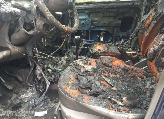 Fiamme all’alba nel basso Salento: ritrovata incendiata una vettura rubata alcuni giorni fa