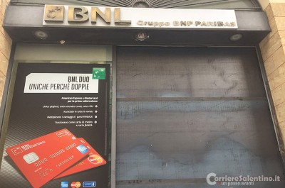 Ladri scatenati, nel mirino bancomat della Bnl a Lecce e gioielleria a Calimera - Corriere Salentino