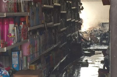 Fiamme nel negozio di detersivi, nube tossica nell'aria: evacuate due abitazioni  - Corriere Salentino