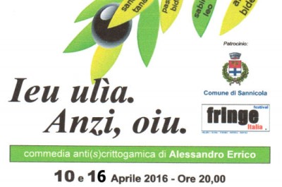 "Ieu ulìa. Anzi, oiu", a Sannicola in scena la compagnia "Anonima teatrale" - Corriere Salentino