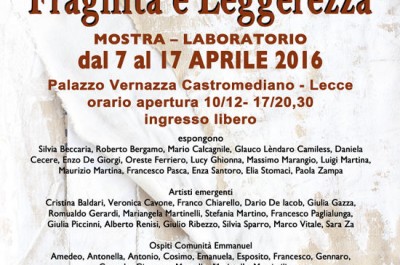 Le Ali di Pandora con “Fragilità e Leggerezza”, mostra di arte contemporanea a Palazzo Vernazza - Corriere Salentino