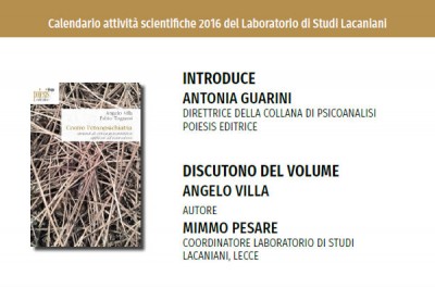 "Contro l'etnopsichiatrica", presentazione il 7 aprile alle Officine Culturali Ergot - Corriere Salentino