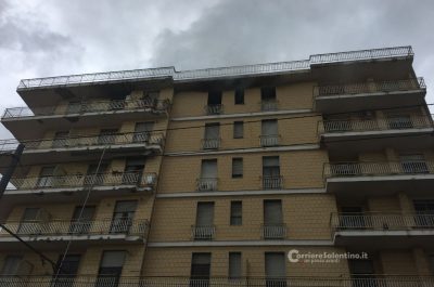 Fiamme e fumo in un appartamento, evacuato il palazzo - Corriere Salentino