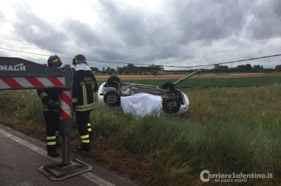 Perde il controllo dell'auto e si ribalta, poi lo schianto contro un palo: muore giovane meccanico - Corriere Salentino
