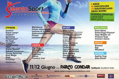 Salento Sport Convention, l'11 e il 12 giugno al Parco Gondar tra fitness, sport, danza e wellness - Corriere Salentino