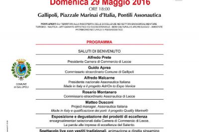 "Adrion to Expo Venice", a Gallipoli la seconda tappa - Corriere Salentino