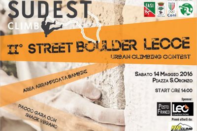 A Lecce il 2° Street Boulder di arrampicata sportiva - Corriere Salentino