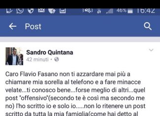 Veleni a Gallipoli, Quintana a Fasano: “Non ti permettere di minacciare mia sorella”