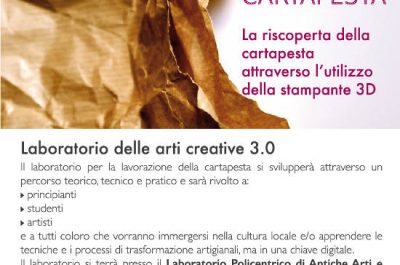 “Le nuove geometrie della cartapesta", a Poggiardo il primo corso sulla trasformazione della cartapesta in chiave digitale - Corriere Salentino
