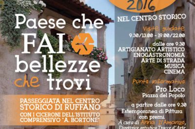 "Paese che FAI bellezze che trovi": arte, storia, gusto, musica e teatro nel centro storico di Ruffano - Corriere Salentino