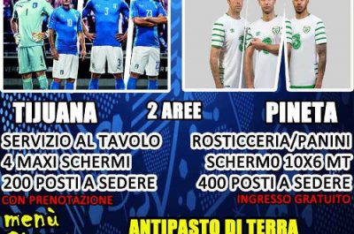 "Italia - Irlanda al Parco Gondar": maxi schermo e ingresso gratuito - Corriere Salentino