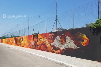 "Il muro che unisce - An urban art project": il murales di via Novara che abbatte le barriere verrà inaugurato stasera - Corriere Salentino
