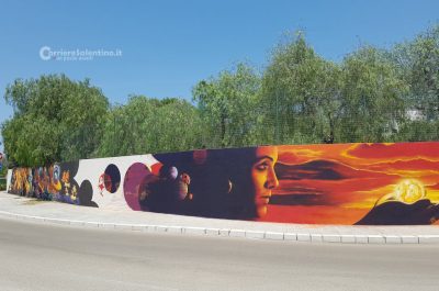 "Il muro che unisce - An urban art project": il murales di via Novara che abbatte le barriere verrà inaugurato stasera - Corriere Salentino