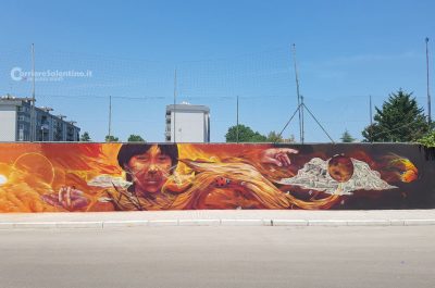 "Il muro che unisce - An urban art project": il murales di via Novara che abbatte le barriere verrà inaugurato stasera - Corriere Salentino