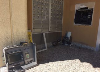 Forzano sportello Postamat e fuggono col bottino: il “colpo” a Surbo
